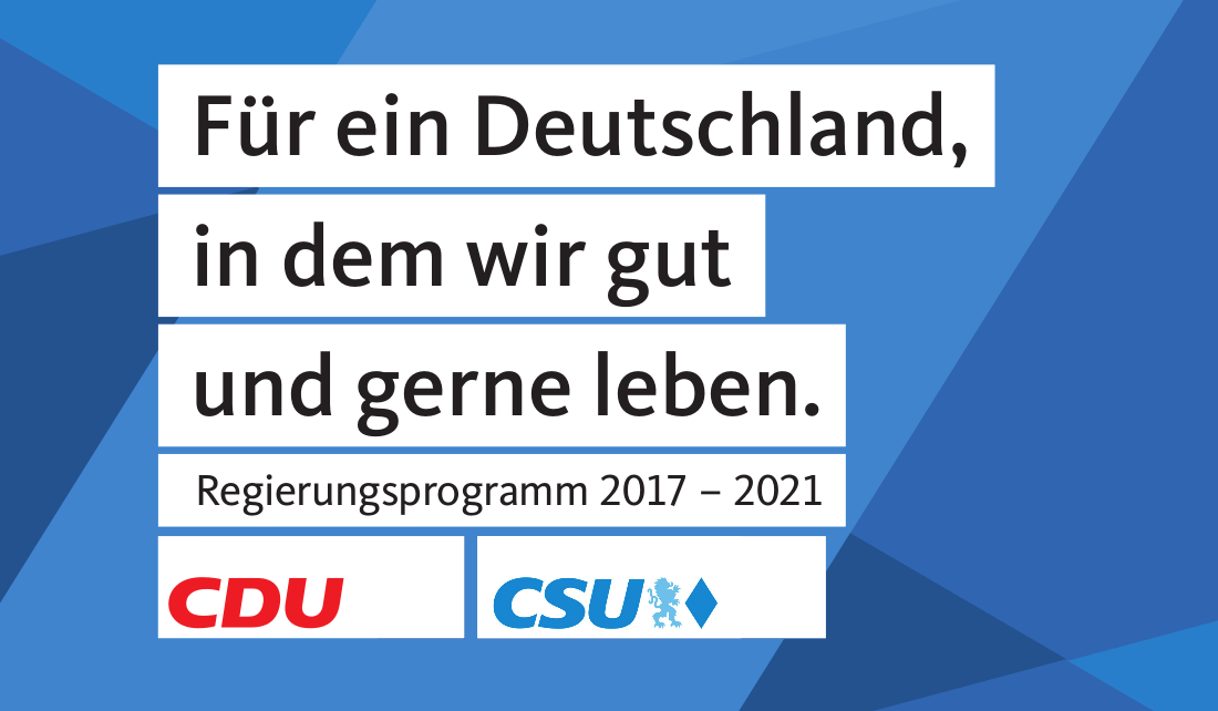 Wahlprogramm CDU/CSU Altenpflege