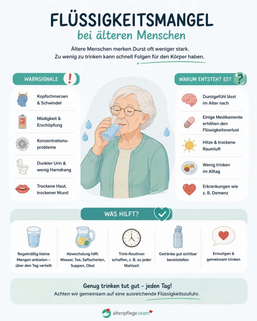 Flüssigkeitsmangel